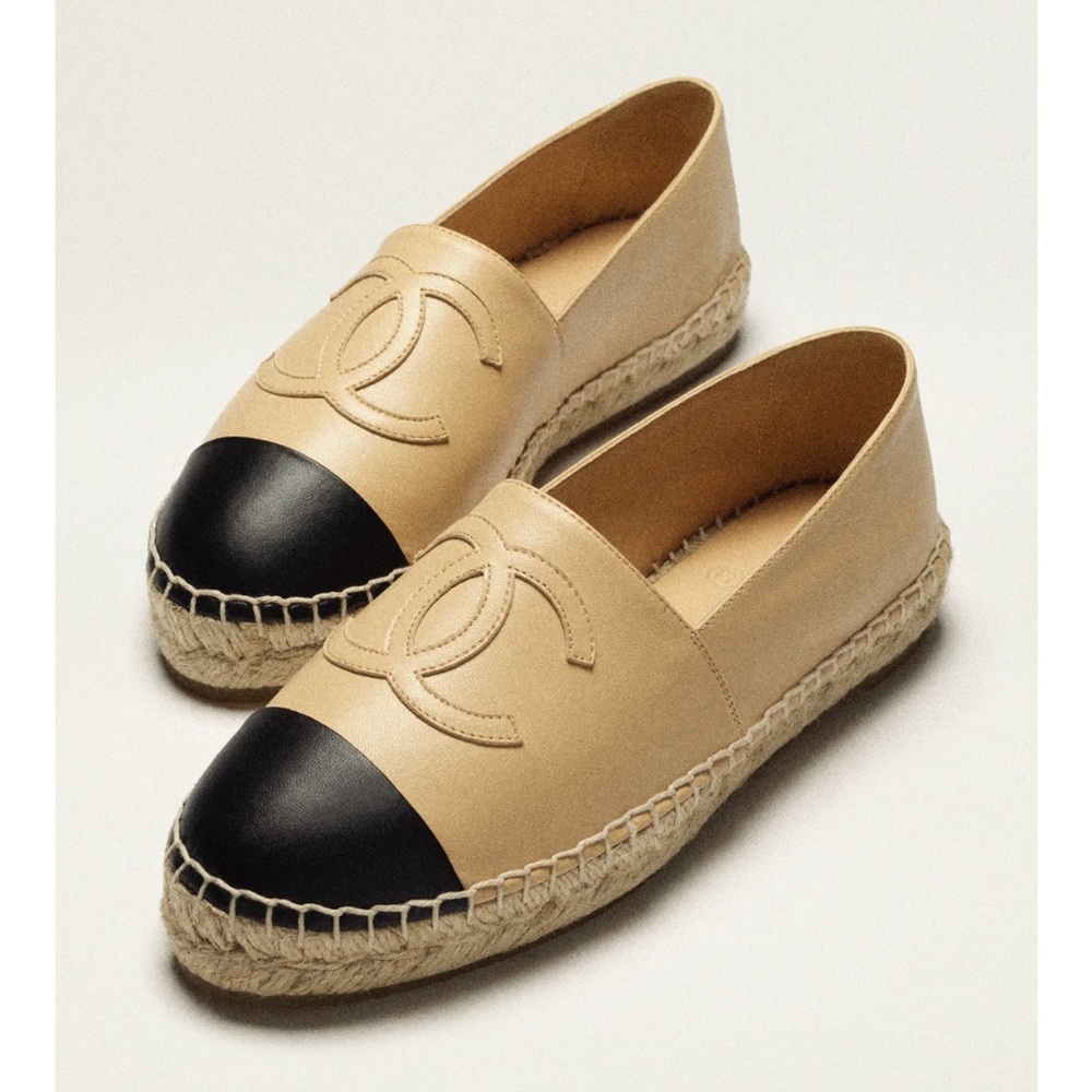 Chanel Lambskin Espadrille - 37